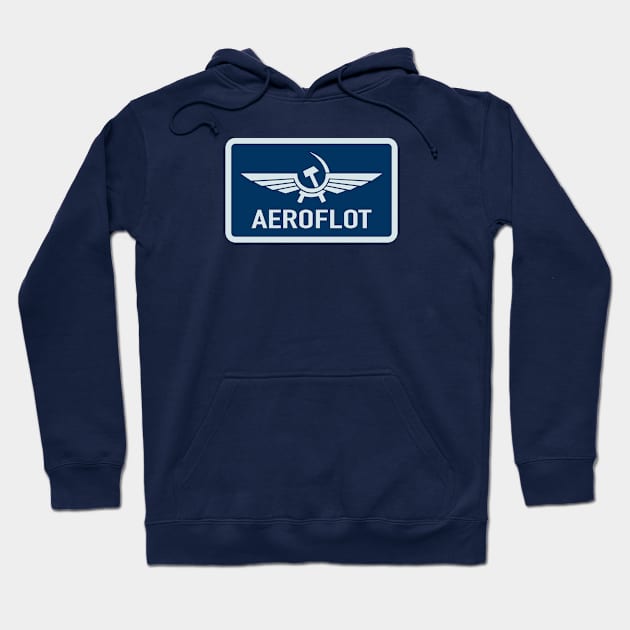 Aeroflot Hoodie by Tailgunnerstudios